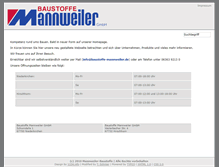 Tablet Screenshot of mannweiler-baustoffe.de